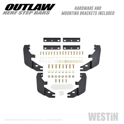 Westin 15-20 Ford F-150 SuperCab / 17-20 F-250/350 SuperCab Outlaw Nerf Step Bars - Textured Black - 58-53935