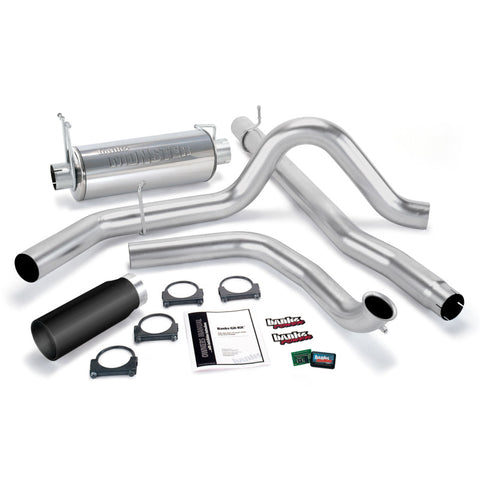 Banks Power 99-03 Ford 7.3L Git-Kit - SS Single Exhaust w/ Black Tip - 47512-B