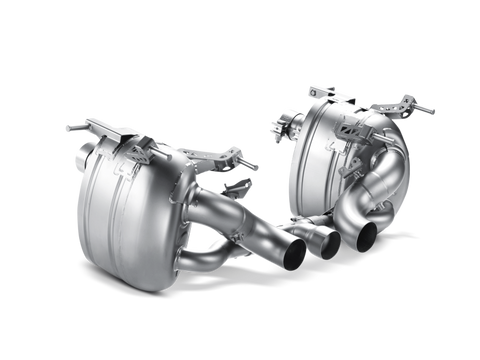 Akrapovic 10-15 Ferrari 458 Italia/458 Spyder Slip-On Line (Titanium) w/ Carbon Tips - MTP-FE458H