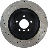 StopTech 06 BMW 330 / 07-09 BMW 335 Slotted & Drilled Left Rear Rotor - 127.34080L