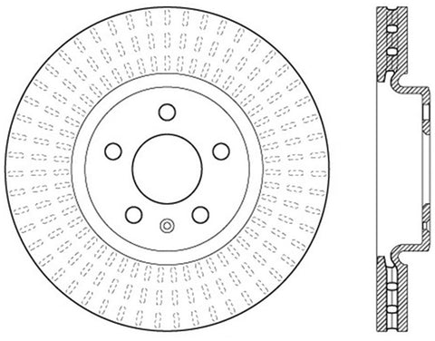 StopTech Slotted Sport Brake Rotor - 126.33136SL