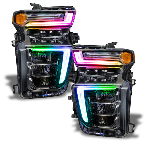 Oracle 20-21 Chevy Silverado HD 2500 RGB+W Headlight DRL Kit - ColorSHIFT w/o Controller - 1452-334