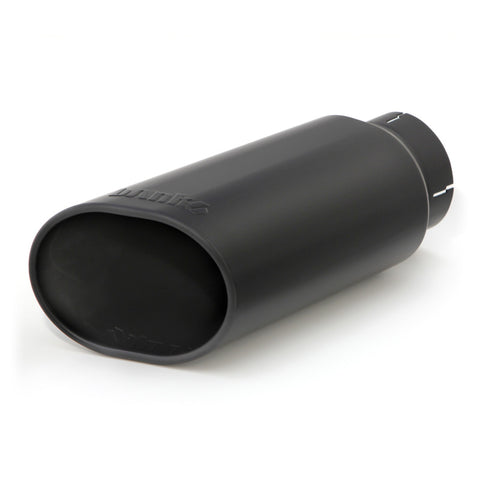 Banks Power Tailpipe Tip Kit - SS Obround Slash Cut - Black - 4in Tube - 5in X 6in X 14in - 52927