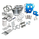 S&S Cycle 07-17 4in Bore 585CE Cam Power Pack - Silver - 330-0666
