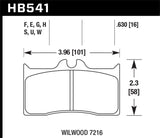 Hawk DTC-80 Wilwood 7216 16mm Race Brake Pads - HB541Q.630