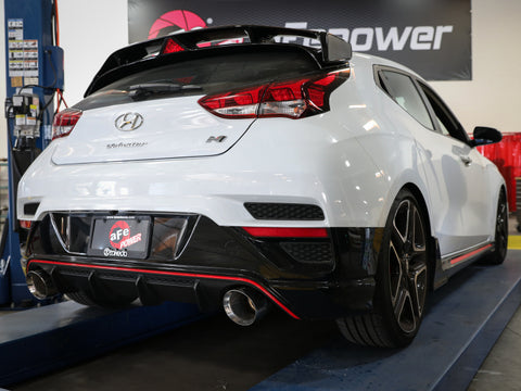 aFe Takeda Exhaust Axle-Back 19-20 Hyundai Veloster N 304SS Polished Dual Tips Exhaust - 49-37009-P