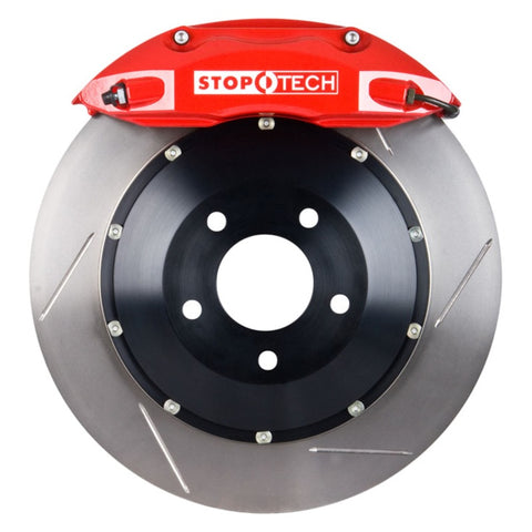 StopTech 2015 VW GTI Front BBK w/ Red ST-40 Caliper Slotted 355x32 2pc Rotor - 83.895.4700.71