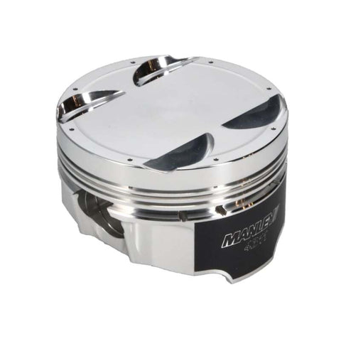 Manley Mitsubishi 4B11 86.5mm Bore 10.0:1 CR -3.5cc Dish Turbo Tuff Piston Set w/ Rings - 624305CE-4