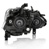 ANZO 2013-2015 Nissan Altima Projector Headlight Black Amber - 121549