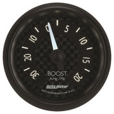 Autometer GT Series 52mm Mechanical 30 In Hg/20 psi Vacuum/Boost Gauge - 8001
