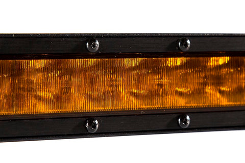 Diode Dynamics 18 In LED Light Bar Single Row Straight - Amber Flood Each Stage Series - DD6042