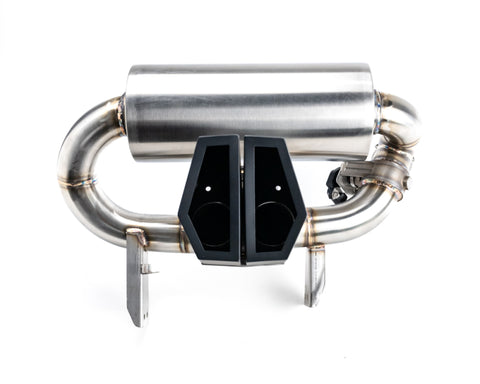 Agency Power Valvetronic Exhaust System Black Tips Can-Am Maverick X3 Turbo 2017-2022 - AP-BRP-X3-170-BLK