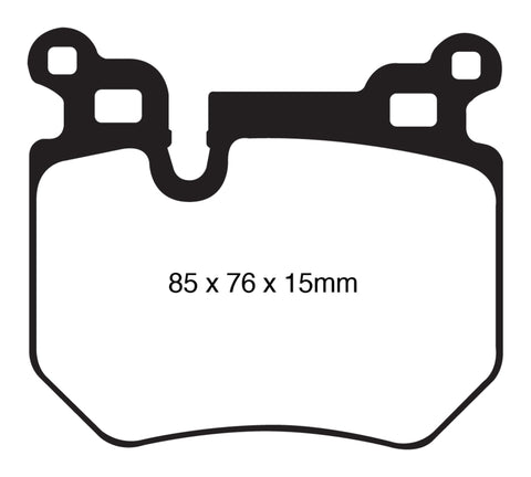 EBC 08-10 BMW 135 3.0 Twin Turbo Greenstuff Rear Brake Pads - DP21996