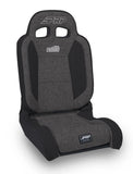 PRP EnduroDaily Reclining Suspension Seat - Black/Gray Tweed - Driver - A8701044-54