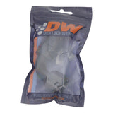 DeatschWerks 10AN Female Swivel 90-Degree Hose End PTFE (Incl Olive Insert) - Anodized Matte Black - 6-02-0860-B