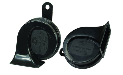 Hella Twin Trumpet Horn Kit 12V Universal - Black - 011225831