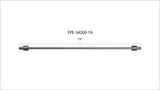 Fleece Performance 19in High Pressure Fuel Line (8mm x 3.5mm Line, M14x1.5 Nuts) - FPE-34200-19