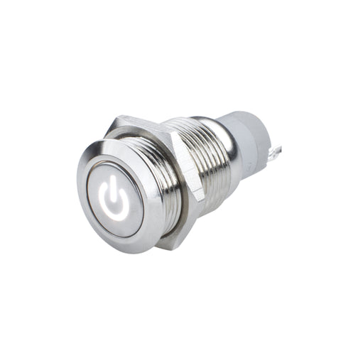 Oracle Power Symbol On/Off Flush Mount LED Switch - White - 2057-001