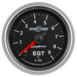 Autometer Sport-Comp II Gauge Pyrometer (Egt) 2 1/16in 900c Digital Stepper Motor Sport-Comp II - 3644-M