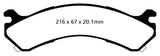 EBC 01-05 Chevrolet Silverado 3500 (2WD) Yellowstuff Rear Brake Pads - DP41663R