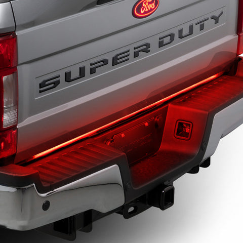 Putco 2024 Ford SuperDuty F-250 60In Direct Fit Red Blade Kit Tailgate Bars w/ LED Taillamps - 9203060-26