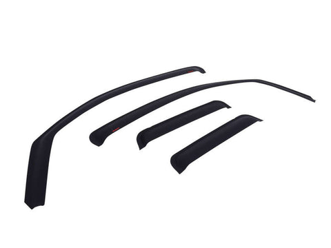 EGR 09-12 Dodge Ram F/S Pickup Quad Cab In-Channel Window Visors - Set of 4 - Matte (572655) - 572655