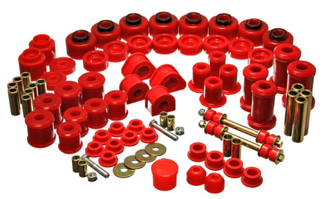 Energy Suspension 97-01 Ford Expedition/Navigator 4WD Red Hyper-Flex Master Bushing Set - 4.18115R