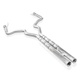 Stainless Works 2015-16 Mustang GT 3in Catback H-Pipe Retro Chambered Mufflers 2-1/2in Cores - M15CB3