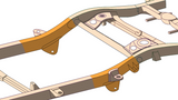 Rust Buster 1996-2002 Toyota 4Runner Mid-Rear Frame Repair Kit With C/A Mount - Right - RB8412R