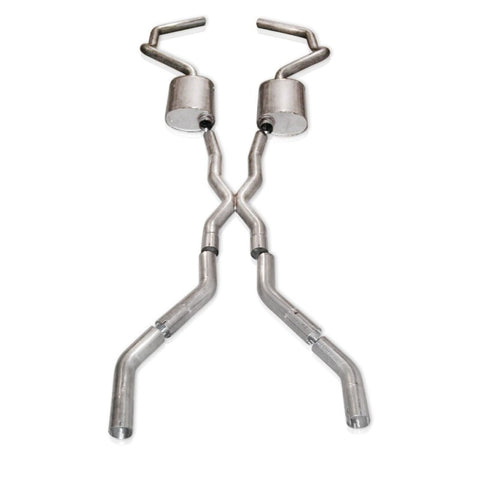 Stainless Works Chevy Camaro 1967-69 Exhaust 2.5in Stainless with X-Pipe - CA676925CS