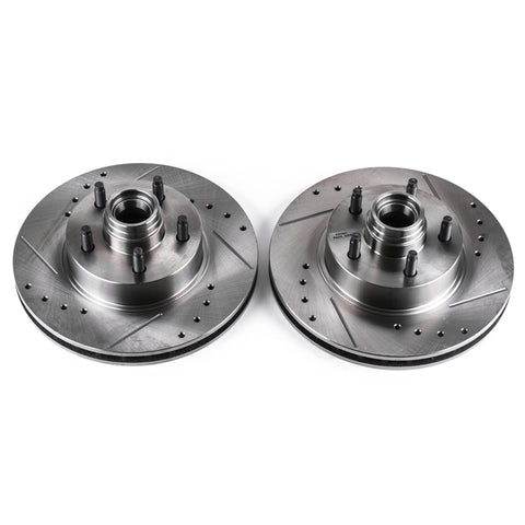 Power Stop 95-01 Ford Explorer Front Evolution Drilled & Slotted Rotors - Pair - AR8551XPR