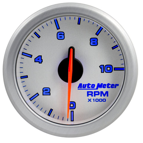Autometer Airdrive 2-1/6in Tachometer Gauge 0-10K RMP - Silver - 9197-UL