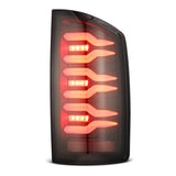 AlphaRex 07-08 Dodge Ram 1500/07-09 Dodge Ram 2500+3500 Luxx-Series LED Tail Lights (Pair) Black - 641040