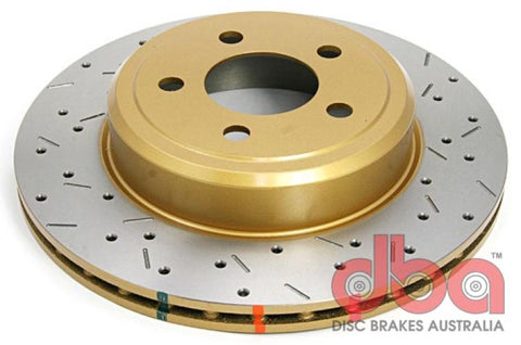 DBA 08-09 Charger / Magnum / Challenger w/o Brembo Brakes Rear Drilled & Slotted 4000 Series Rotor - 42439XS