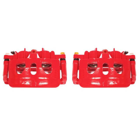 Power Stop 13-17 Ford Explorer Front Red Calipers w/Brackets - Pair - S5468