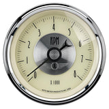 AutoMeter Gauge Tachometer 3-3/8in. 8K RPM In-Dash Prestige Antique. Ivory - 2097
