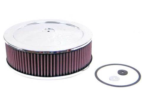 K&N Custom Round Filter 2-5/8in FLG / 11in Dia / 4-1/8in H w/VENT - 60-1140