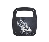 Fishbone Offroad Jeep Wrangler CJ YJ TJ Tail Light Covers - Black Textured Powdercoat - FB31044