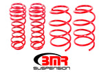 BMR 05-14 S197 Mustang GT Drag Version Lowering Springs (Set Of 4) - Red - SP068R