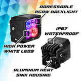 XKGlow XKmax RGBW Addressable Cube Light - Flood Beam - MX-CUBE-FL