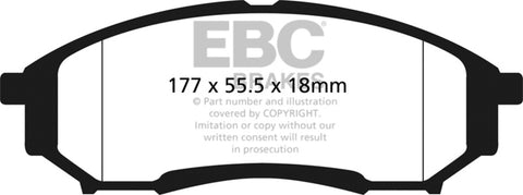 EBC 05-07 Ford F250 (inc Super Duty) 5.4 (2WD) Extra Duty Rear Brake Pads - ED91778