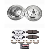 Power Stop 08-14 Cadillac CTS Rear Z26 Street Warrior Brake Kit - K4723-26