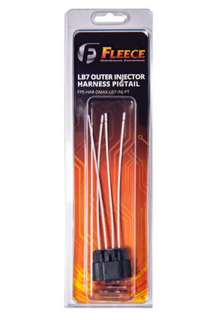Fleece Performance 01-04 GM 2500/3500 Duramax LB7 Outer Injector Connector Pigtail - FPE-HAR-DMAX-LB7-INJ-PT