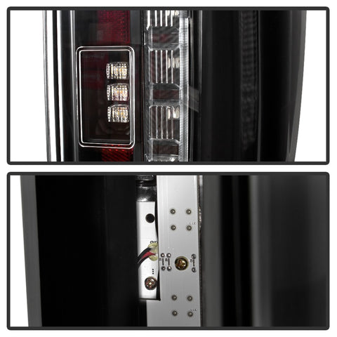 Spyder 17-18 Ford F250 (w/Blind Spot Sens./LED Model Only) LED Tail Lights-Blk ALT-YD-FS17BS-LED-BK - 5085610