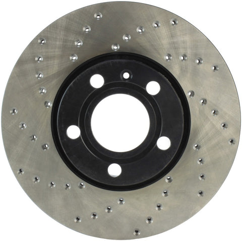 StopTech 96-7/04 Audi A4 / 95-01 A6 / 7/98-05 VW Passat Right Front Drilled Rotor - 128.33039R