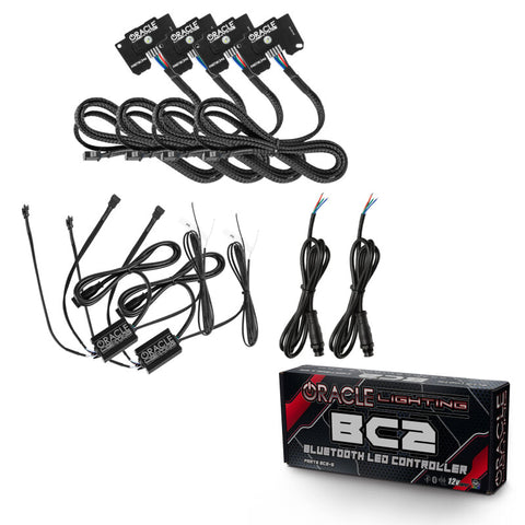 Oracle Jeep Wrangler JL/Gladiator JT RGB+W Headlight DRL Kit - w/ BC1 Controller - 1346-335
