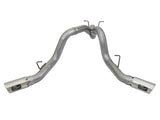aFe Large Bore-HD 4in 409-SS DPF-Back Exhaust w/Dual Polished Tips 2017 GM Duramax V8-6.6L (td) L5P - 49-44086-P