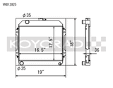 Koyo 71-74 Toyota Corolla 1.6L TE27/TE28/TS21 Manual Radiator - VH012825