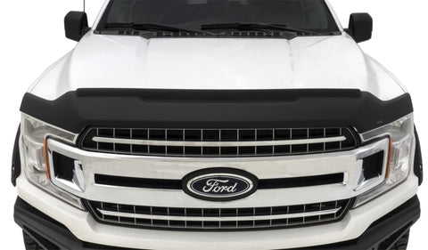 AVS 15-18 Ford F-150 Aeroskin II Textured Low Profile Hood Shield - Black - 436096