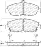 StopTech Performance 97-99 Acura CL / 94-97 Honda Accord Coupe / 90-97 Accord Sedan Front Brake Pad - 309.04650